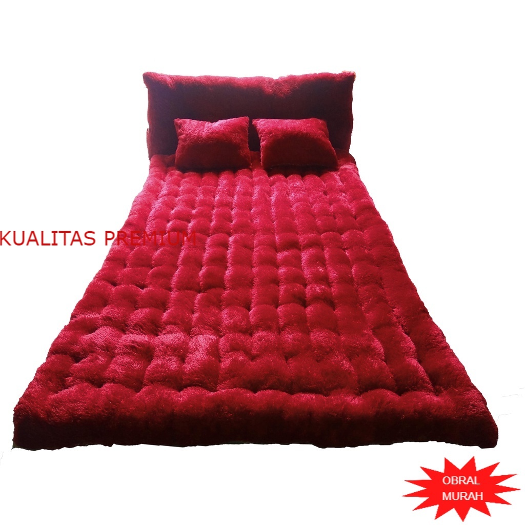 ARSALSHOP MURAH TERBAIK Kasur Lantai Jumbo 200x180x12 cm bantal 2 ONGKIR harga grosir / bulu / lembu