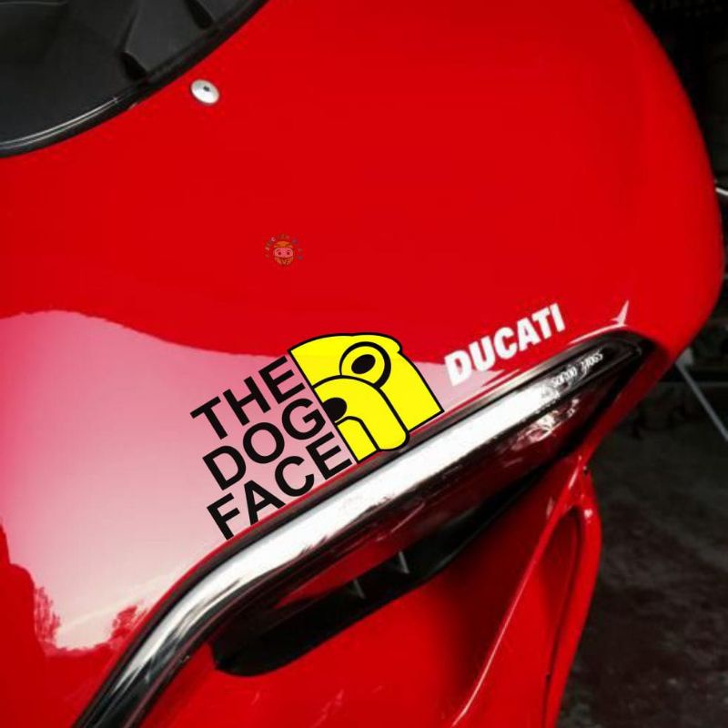 stiker the dog face stiker mobil sticker motor stiker cutting