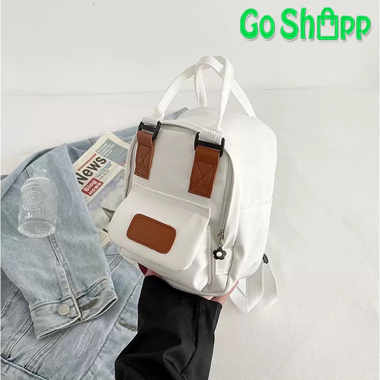 Tas Ransel Mini Wanita Import Fashion Korea - Tas Backpack Wanita Multifungsi Terbaru - Tas Wanita Lucu Kekinian [BK16]-BK16-PUTIH