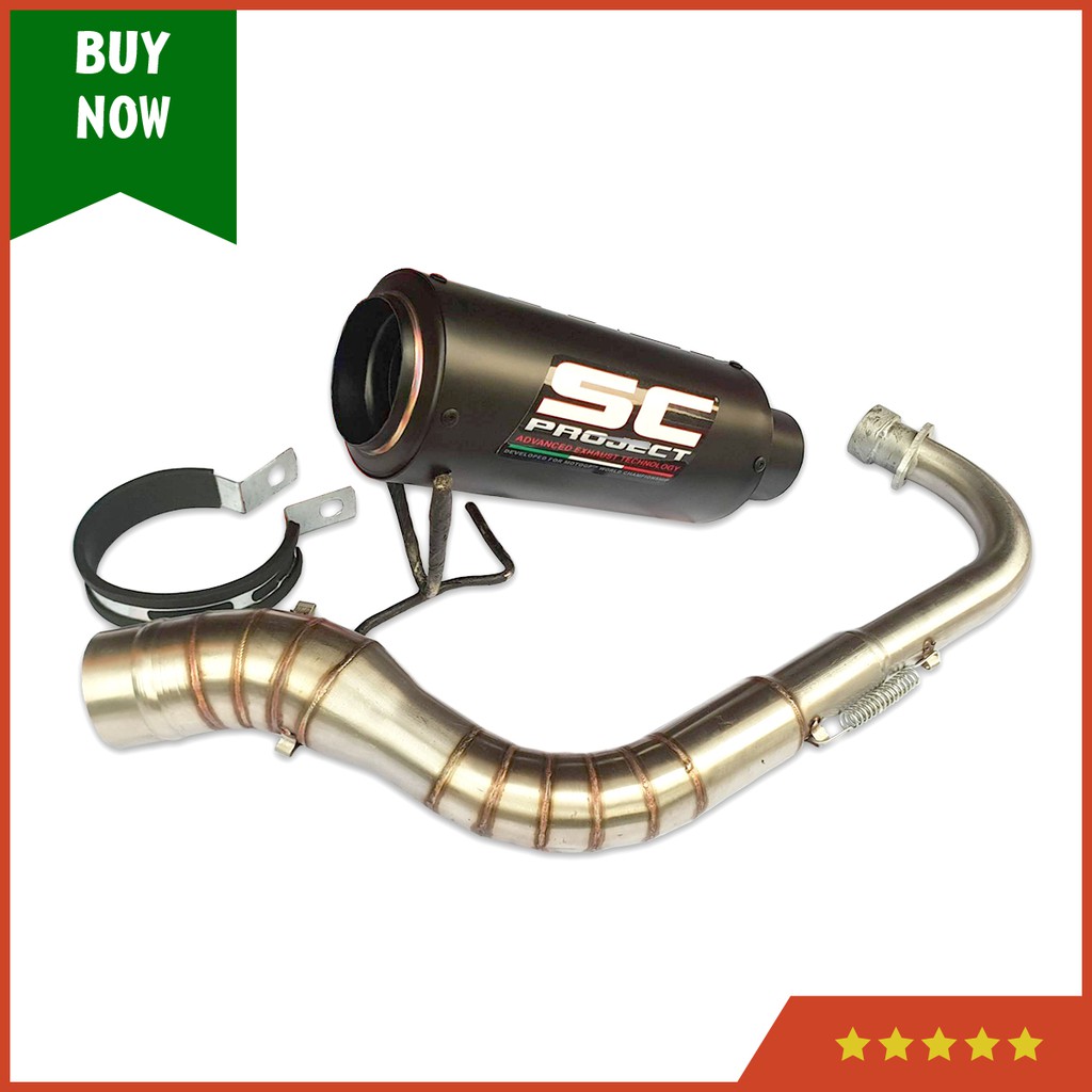 Knalpot Sc Project Black Aerox 155 ||Knalpot Racing Matic Beat Nmax Mio Vario Sporty|Ori purbalingga