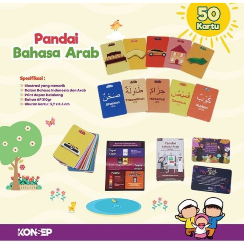 Flashcard Bahasa Arab Sehari Hari Shopee Indonesia