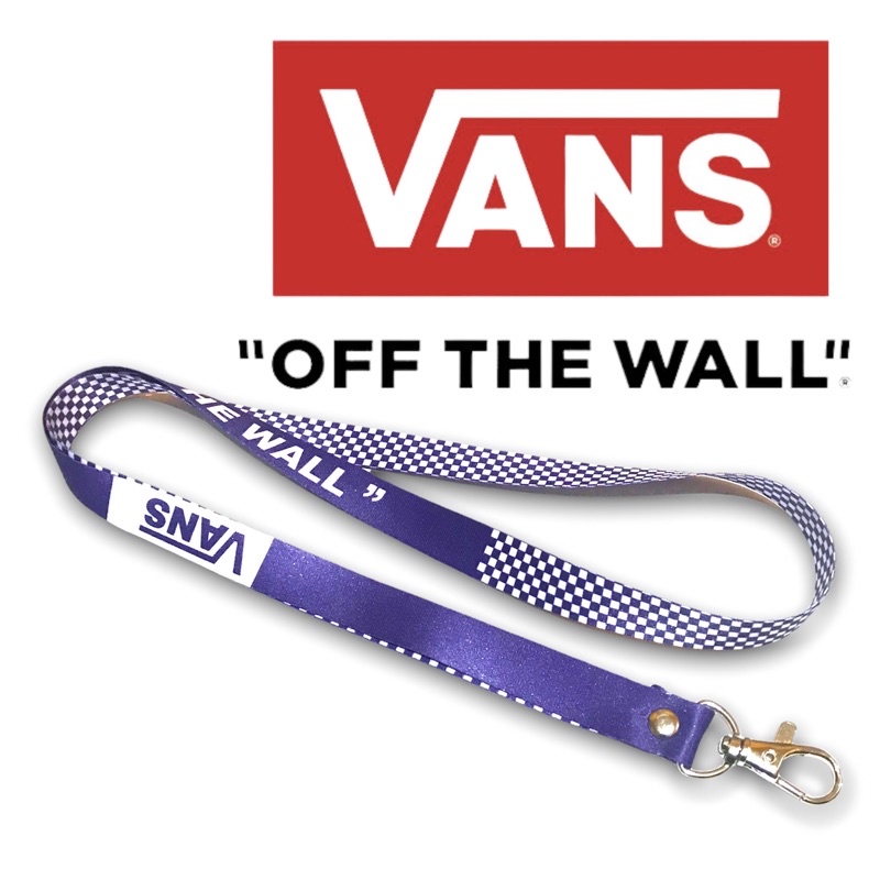 LANYARD VANS PURPLE FREE 3 ORING GANTUNGAN HANDPHONE