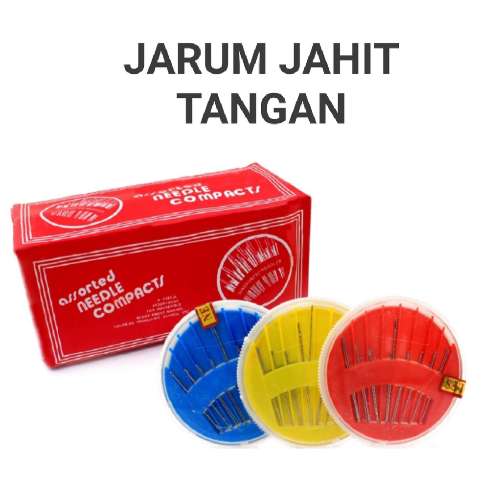 JARUM JAHIT TANGAN / JARUM JAHIT SET WADAH / Jarum Jahit BULAT  Stainless Tidak Mudah Patah