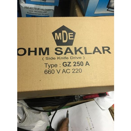 Jual Ohm Saklar 250A Mde / Ohm Saklar 250 A / Gz 250A Mde Terbatas