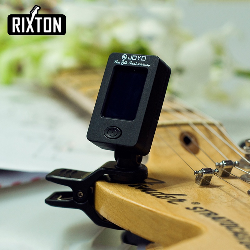 Rixton Joyo Gitar Akustik Tuner Ukulele Tuner Alat Musik Bass Tuner Digital Clip-on