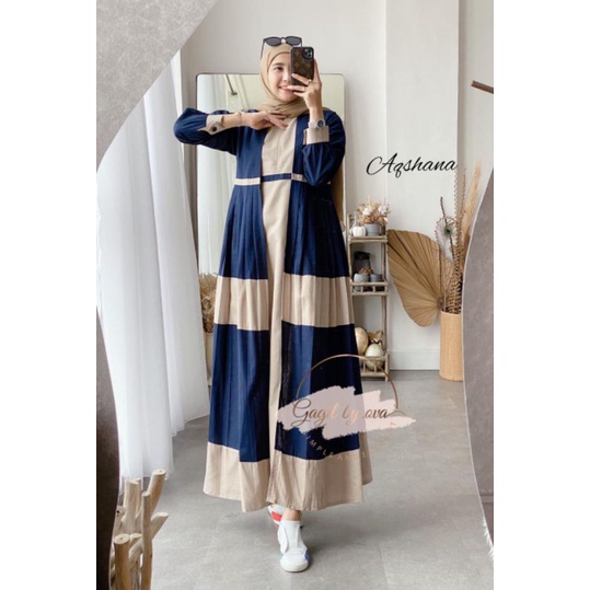 Dress AQSHANA  by gagil - gamis termurah