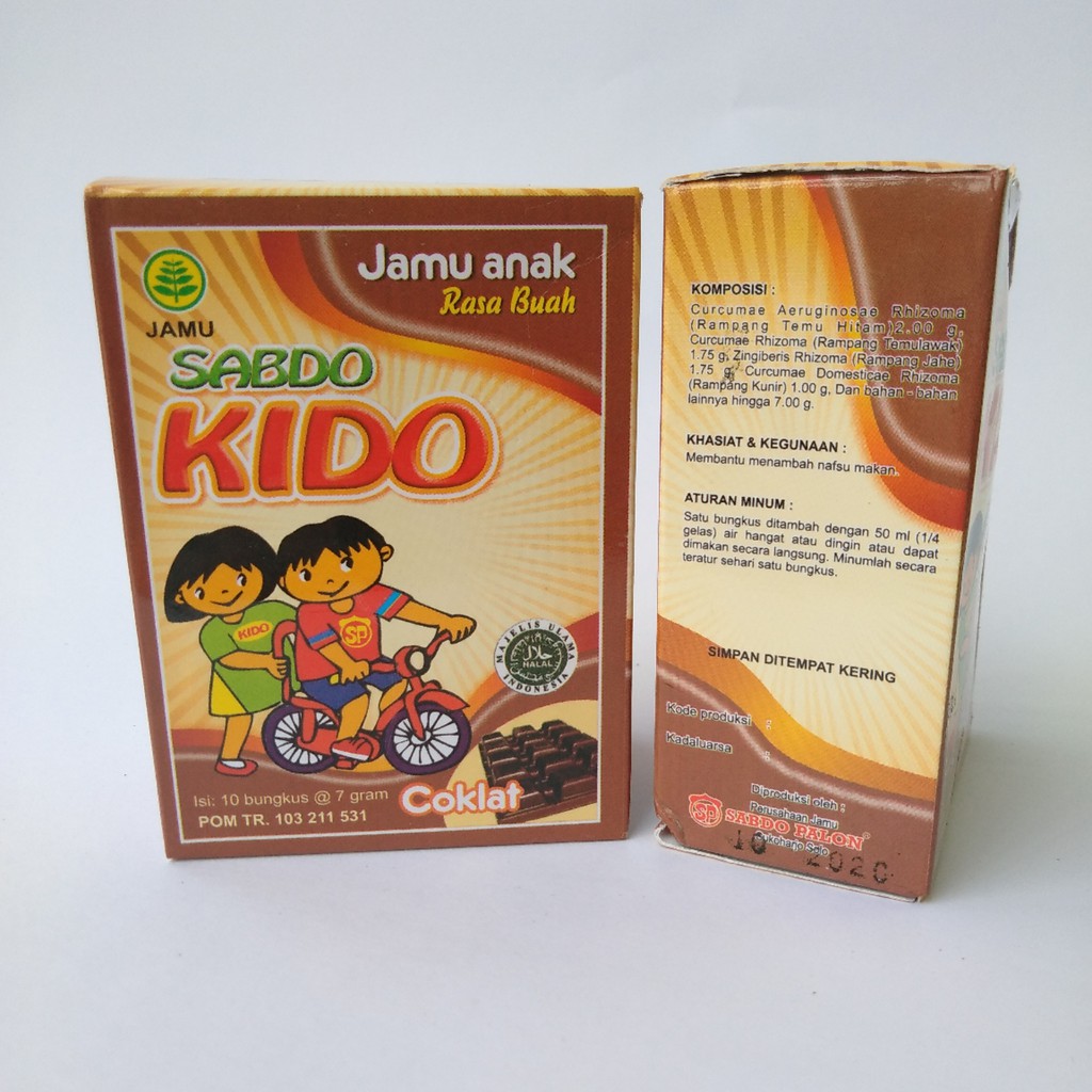 Herbal Anak Sabdo KIDO Rasa Coklat Sabdo Palon Isi 10 Sachet