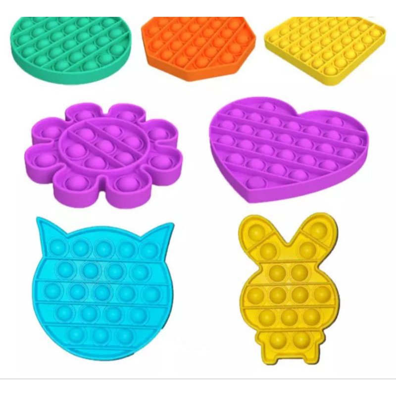 Mainan Pop It Popit Fidget Push Bubble Penghilang Stress Murah-3