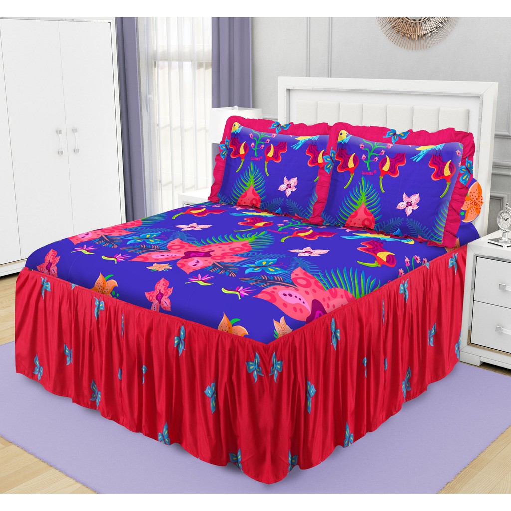 Sprei Rumbai King California motif Amara | Shopee Indonesia