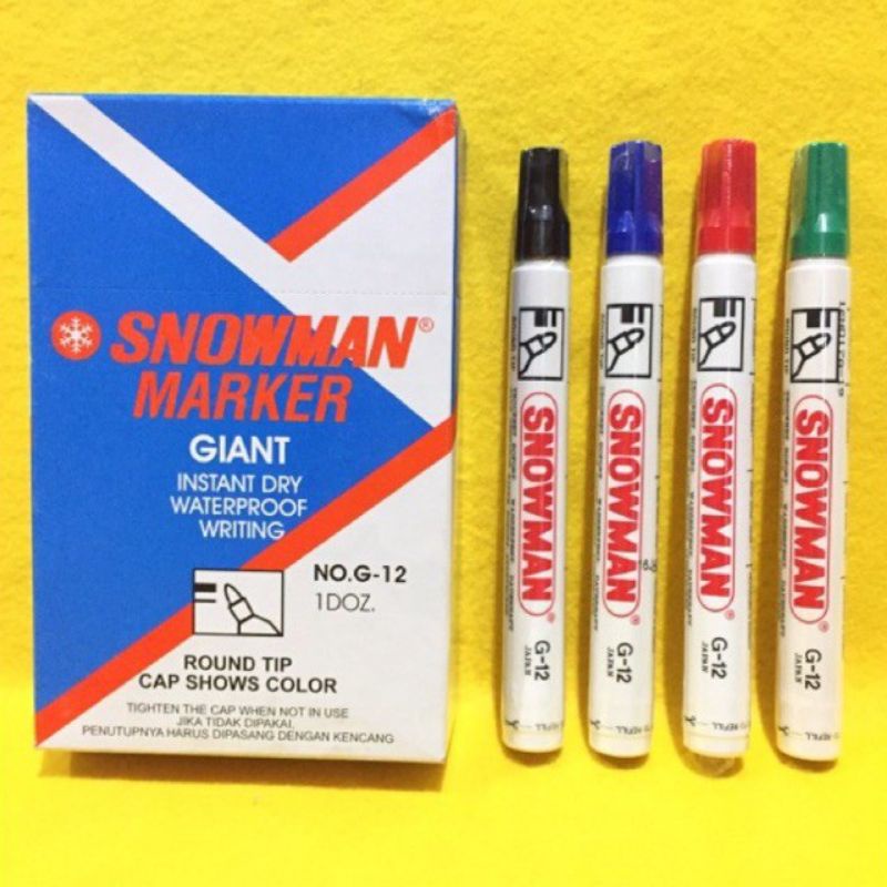 

Spidol Permanent Snowman No G 12 JAPAN