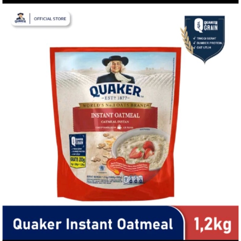 

quaker instan oatmeal 1200gr