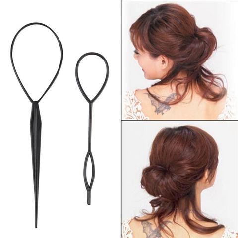 HDT set 2 pcs hair dressing tools alat bantu kepang styling rambut hair twist styling stick