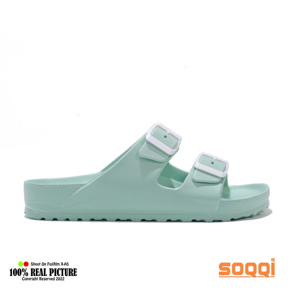 Sendal wanita selop karet jelly model ando ratu original sandal cewek perempuan dewasa slop model pylon casual slide slip on mules tahan air lentur branded Wespro 086 1B 36 40