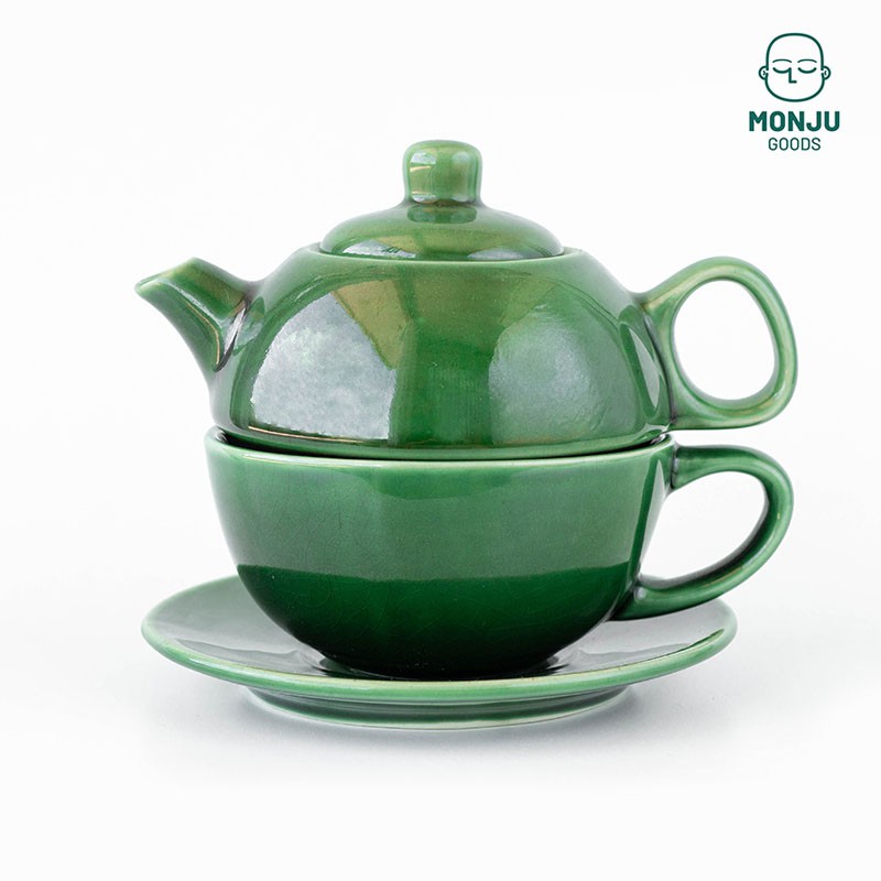 Japanese Teapot Tea Set Ceramic Stacked / Teko Pitcher Keramik Unik