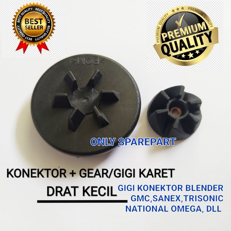 Konektor + Gear/Gigi Karet Drat Kecil Blender National Gmc Trisonic