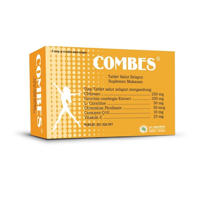 Combes Tablet Obat Pelangsing Diet Slimming / Chitosan Dan Garcinia Cambogia
