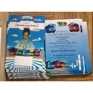  Undangan  Khitan  Anak  Murah bisa custom desain  Karakter 