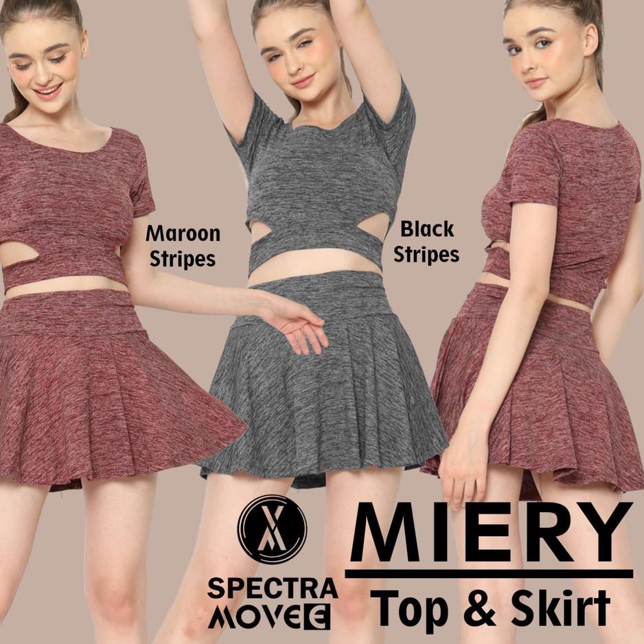 Bagus Banget.. Baju senam MIERY rok senam baju senam murah baju olahraga celana rok wanita rok zumba