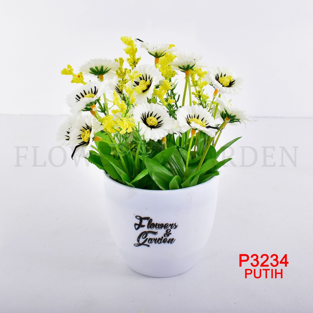 TIB TANAMAN BUNGA HIAS POT TANAMAN HIAS DEKORASI RUMAH DAN BUNGA PLASTIK P3234-8