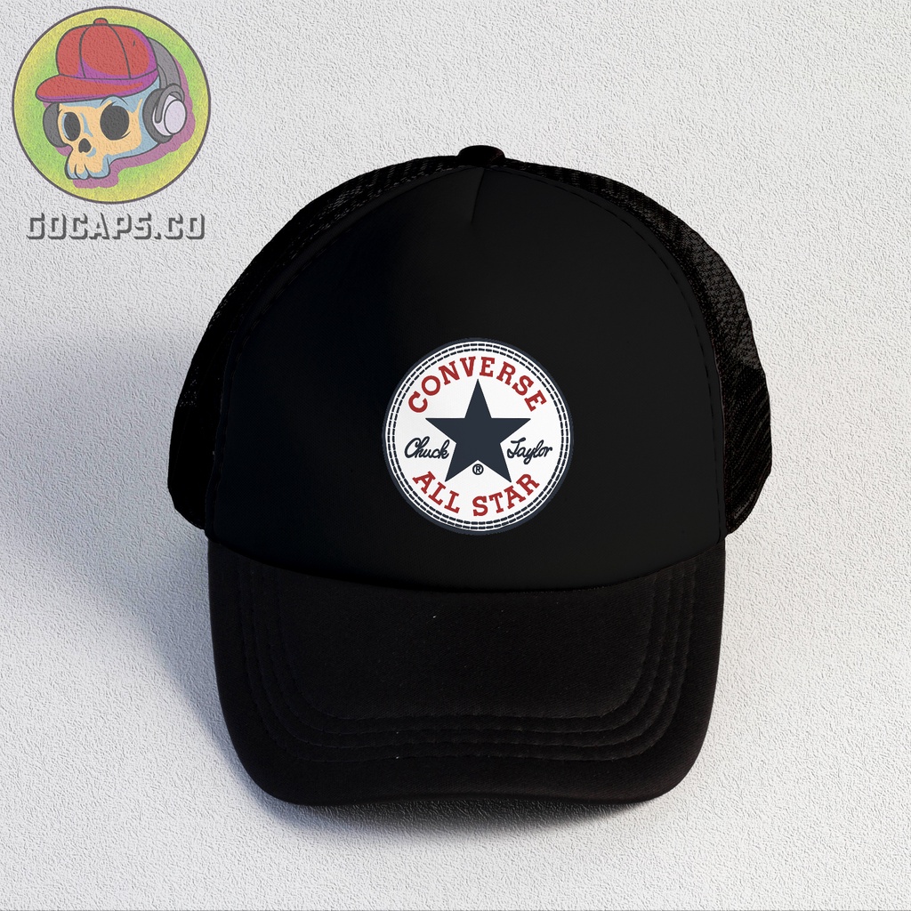 Converse | Trucker Hat | Topi Pria | Trucker | Baseball | Brand | Topi Jaring | Gocaps