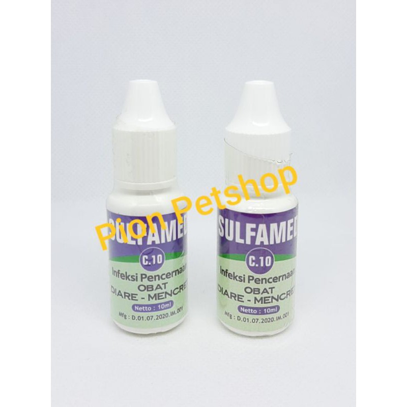 Obat Paten SULFAMED 10 ml (OBAT DIARE UNTUK KUCING)