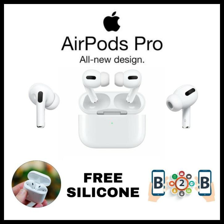 Apple Airpods Pro With Wireless Charging Original - Airpod - Free Silicone Terlaris