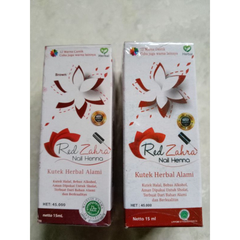 Red Zahra Nail Henna