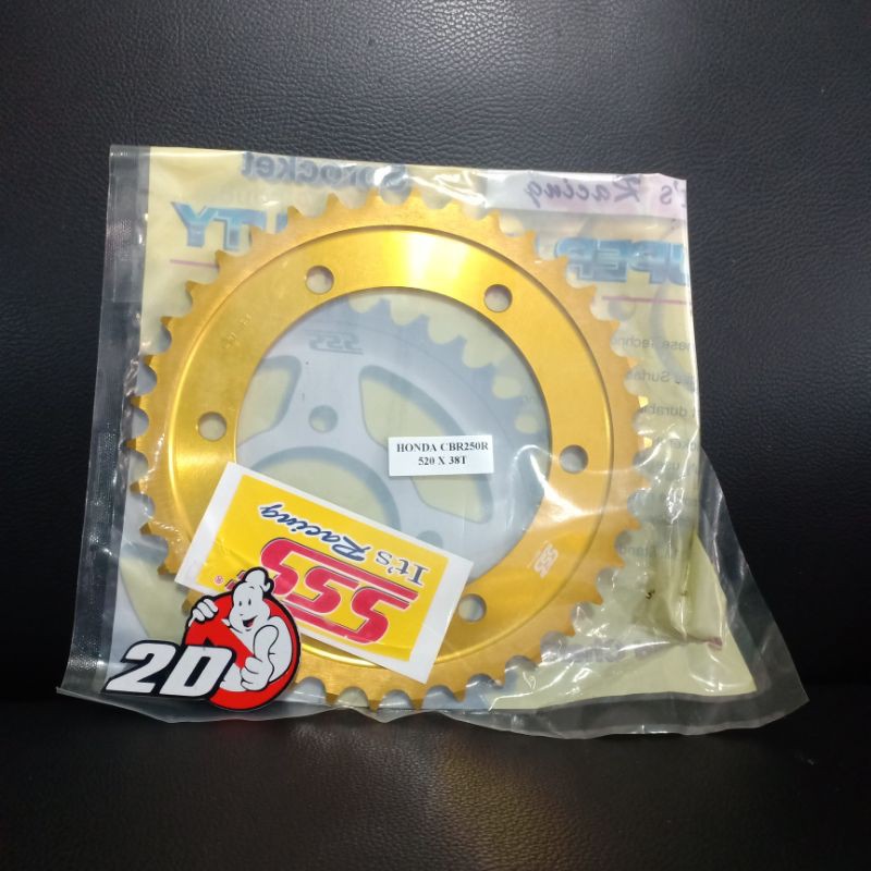 gear gir belakang sss alumunium gold 520 - 37 38 39 40 CBR 250 old