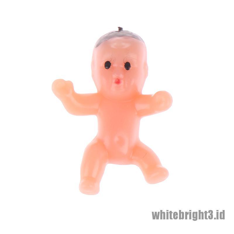 {white3} 10/20/60Pcs 1inch mini plastic baby kids