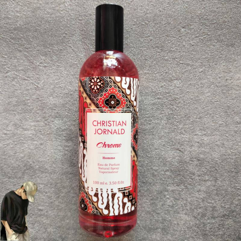 [NEW] Parfum Evangeline Christian Jornald Red Batik Eau De Parfume 100 ml CHROME ORI