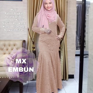 Promo GAMIS  PESTA BROKAT  MODEL MERMAID BAJU  GAMIS  TERBARU 