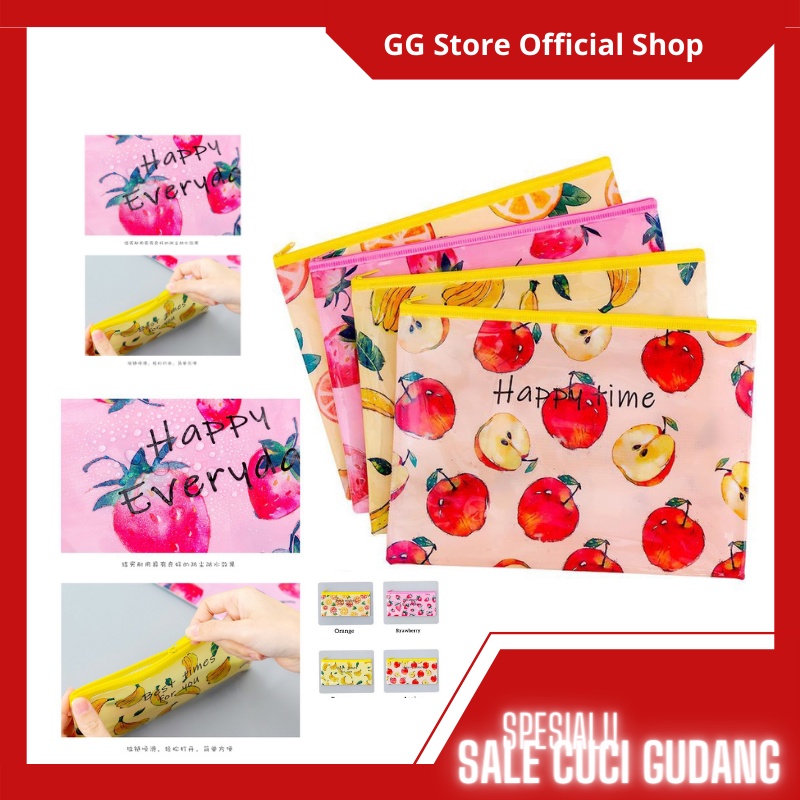 

D099 STATIONERY PENCIL BAG TEMPAT PENYIMPANAN FILE PENSIL LUCU
