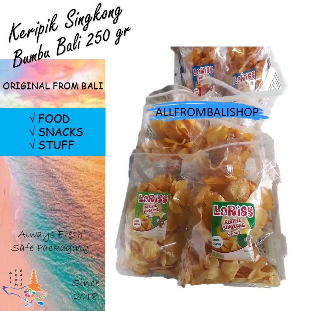 

KERIPIK SINGKONG BUMBU BALI-250 GR