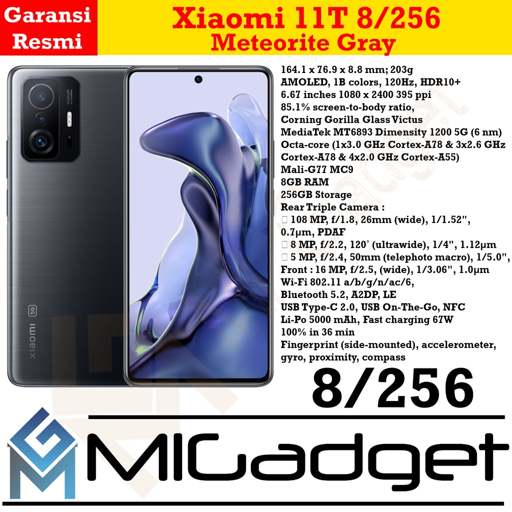 Xiaomi 11T Mi 11T 8/256 Garansi Resmi