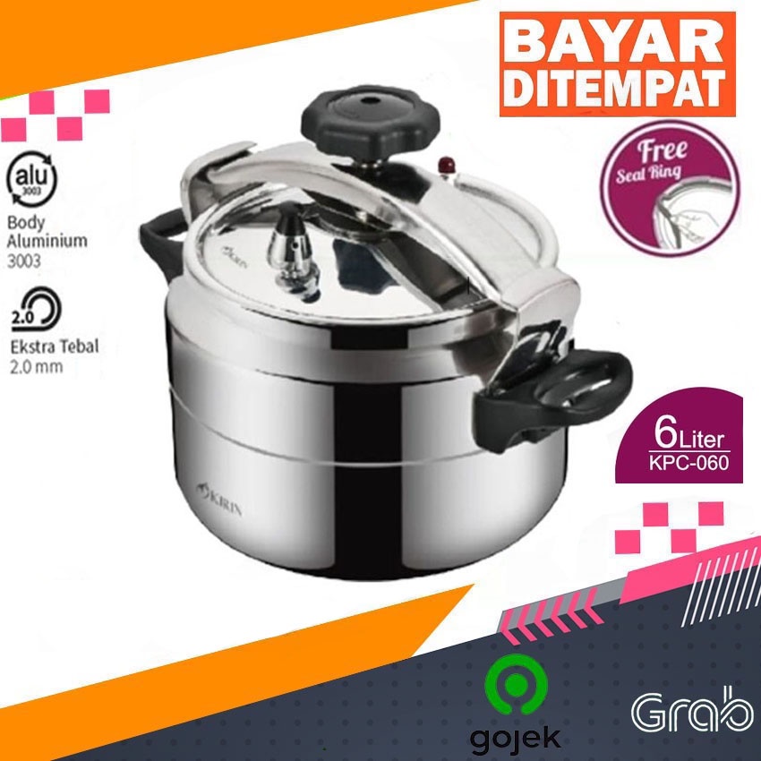 Kirin Panci Presto 6 Liter KPC-060 Panci Presto Kirin 6 Liter