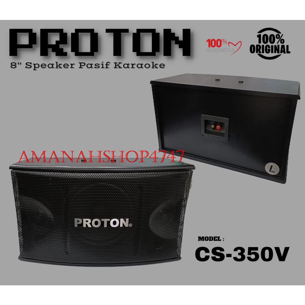 SPEAKER PASIF 8 INCH PROTON CS 350V  PROTON CS350V 2 UNIT ( SEPASANG)