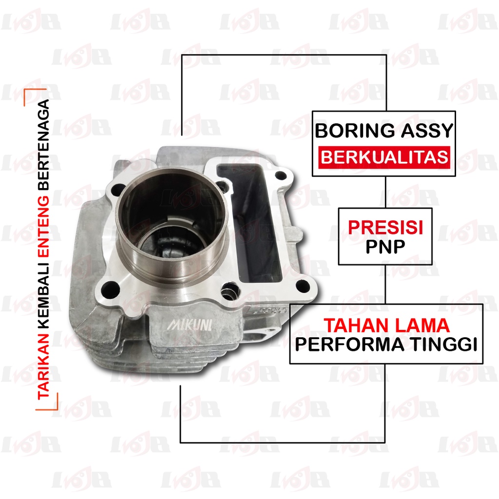 MLKNL Boring Assy Jupiter Z VegaR Blok Mesin Seher Silinder set Bore Up Piston Kit