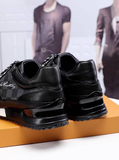 Sepatu lv sneaker mirror quality lou is vuitton shoes