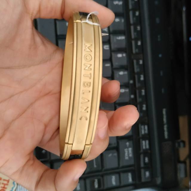 Gelang tangan titanium pria cowok branded
