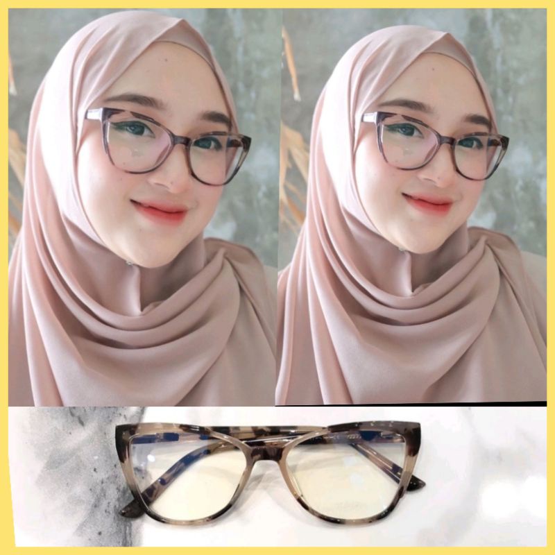 kacamata 7006 cat Eye wanita bisa request minus clynder normal