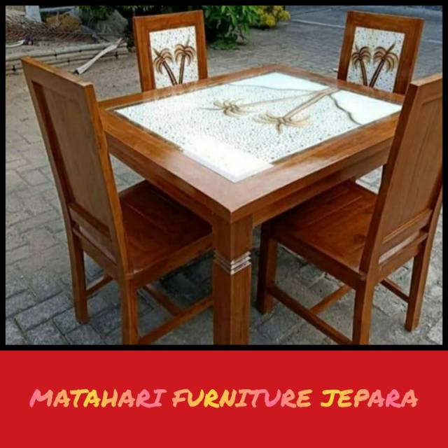 Kursi makan K4 kayu jati jepara murah Shopee Indonesia Kursi makan K4 kayu jati jepara murah Shopee Indonesia