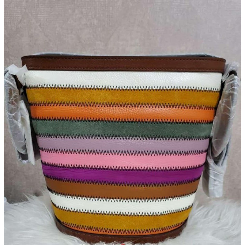 Tas fossil Jessa bucket stripe