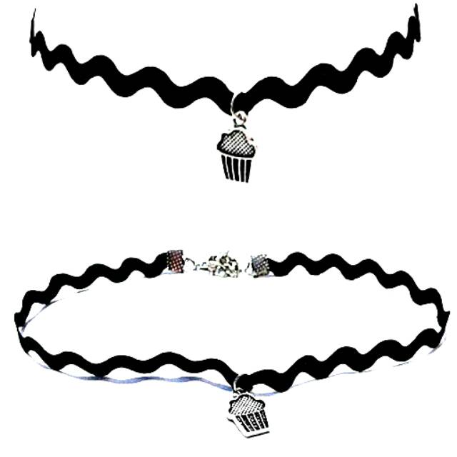 Zigzag Choker Necklace Ice Cream | Kalung Handmade