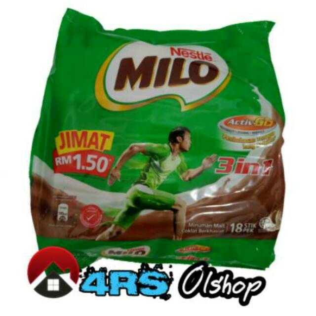 

Susu Milo sachet Malaysia isi 18 stik Original