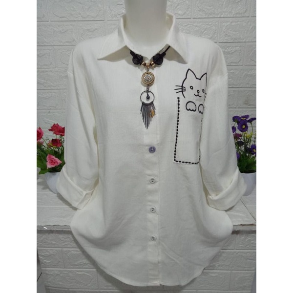 Kemeja viral ngetren baju atasan wanita K1839W-2