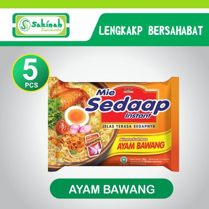 Mie Sedap Rasa Ayam Bawang 70Gr - (5 Pcs)