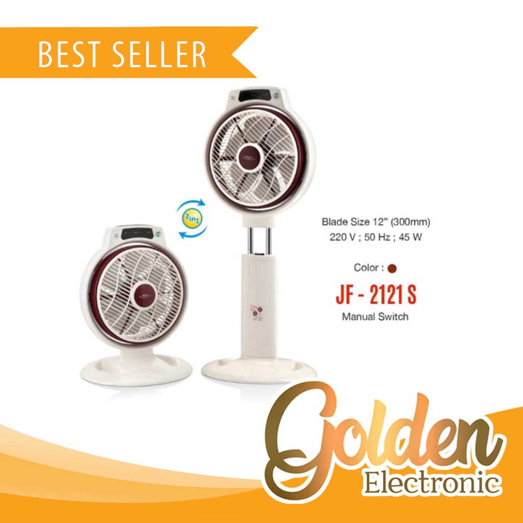 Box Fan 2in1 12&quot; Maspion JF 2121S / JF-2121 S Murah Surabaya JF-2121S / JF2121S