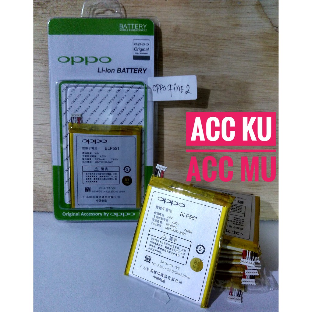 BATTERY OPPO FIND 2 BATERAI OPPO R809 BATERAI OPPO BLP551 ORI 99