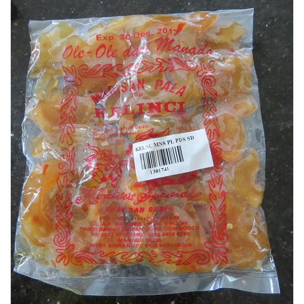 

Manisan Pala/ Pala Manis - Pedas Khas Manado Cap Kelinci