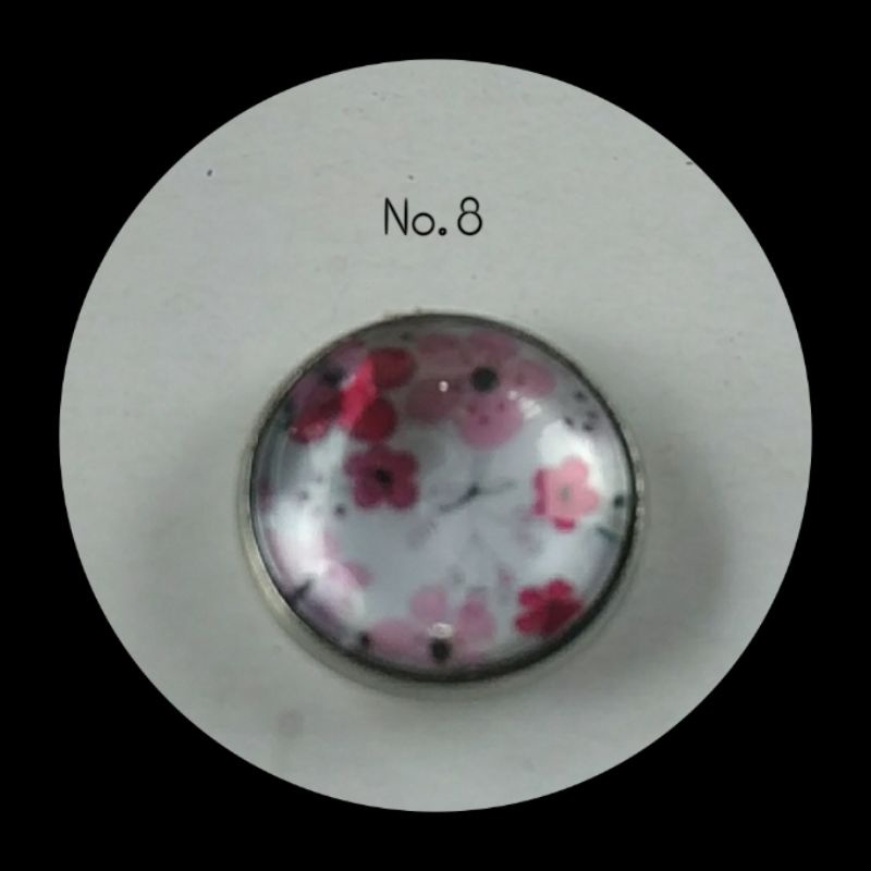 BM05-BROS MAGNET BUNGA /MAGNETIC HIJAB BROOCH 18MM-No. 8